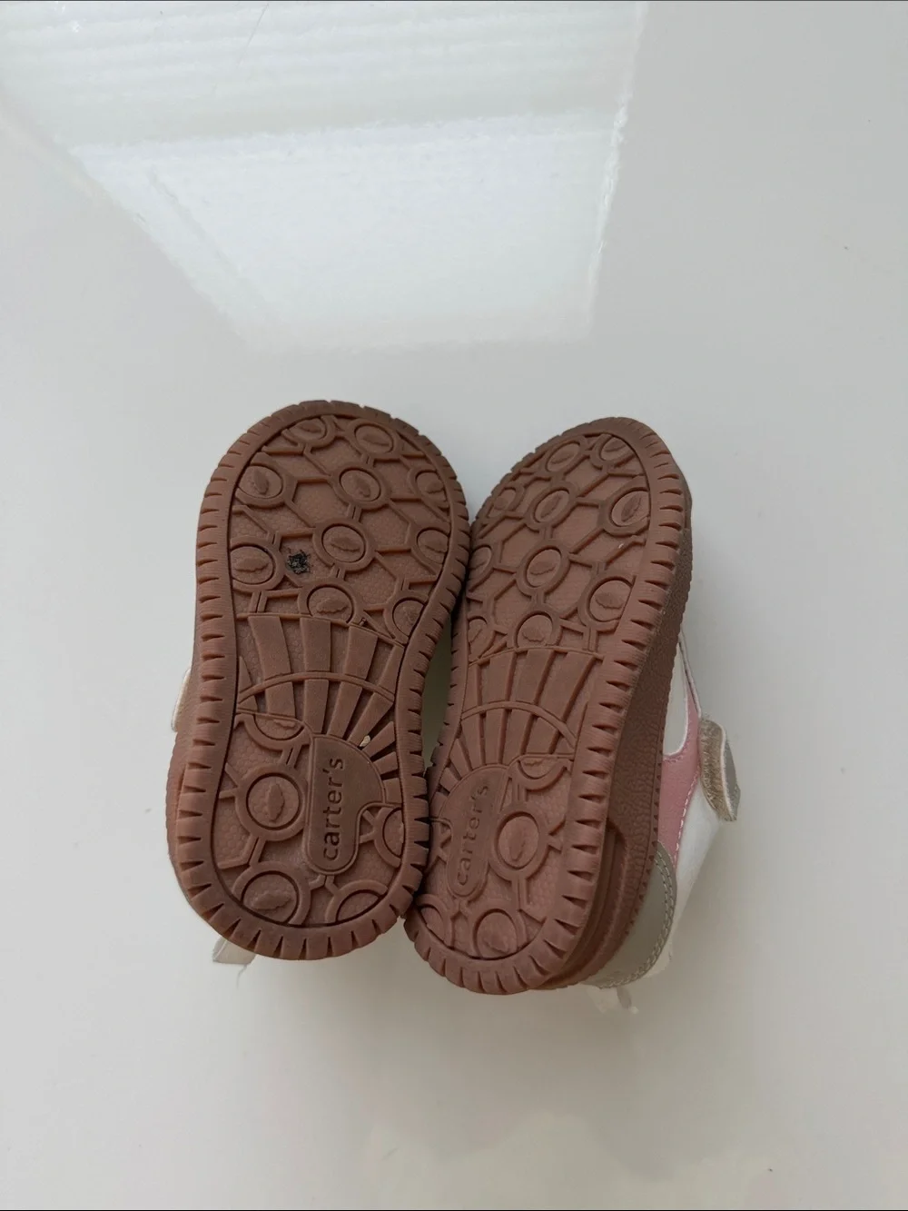 Carter's Pink White Toddler Girl Sneakers - size 6.